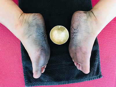 Stage de formation massage des pieds au bol kansu à l'institut Padma